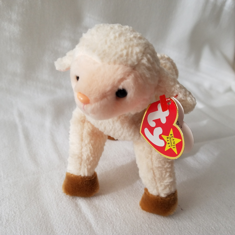 TY Beanie Babies Ewey The Lamb #4219 1998, Vintage, Collectible, Retired.